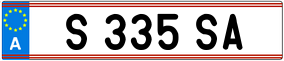 Trailer License Plate